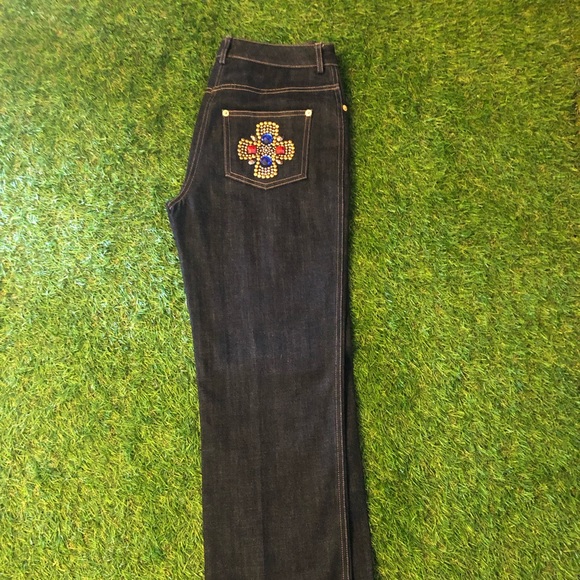 St JOHN rhinestone jeans - Picture 3 of 5